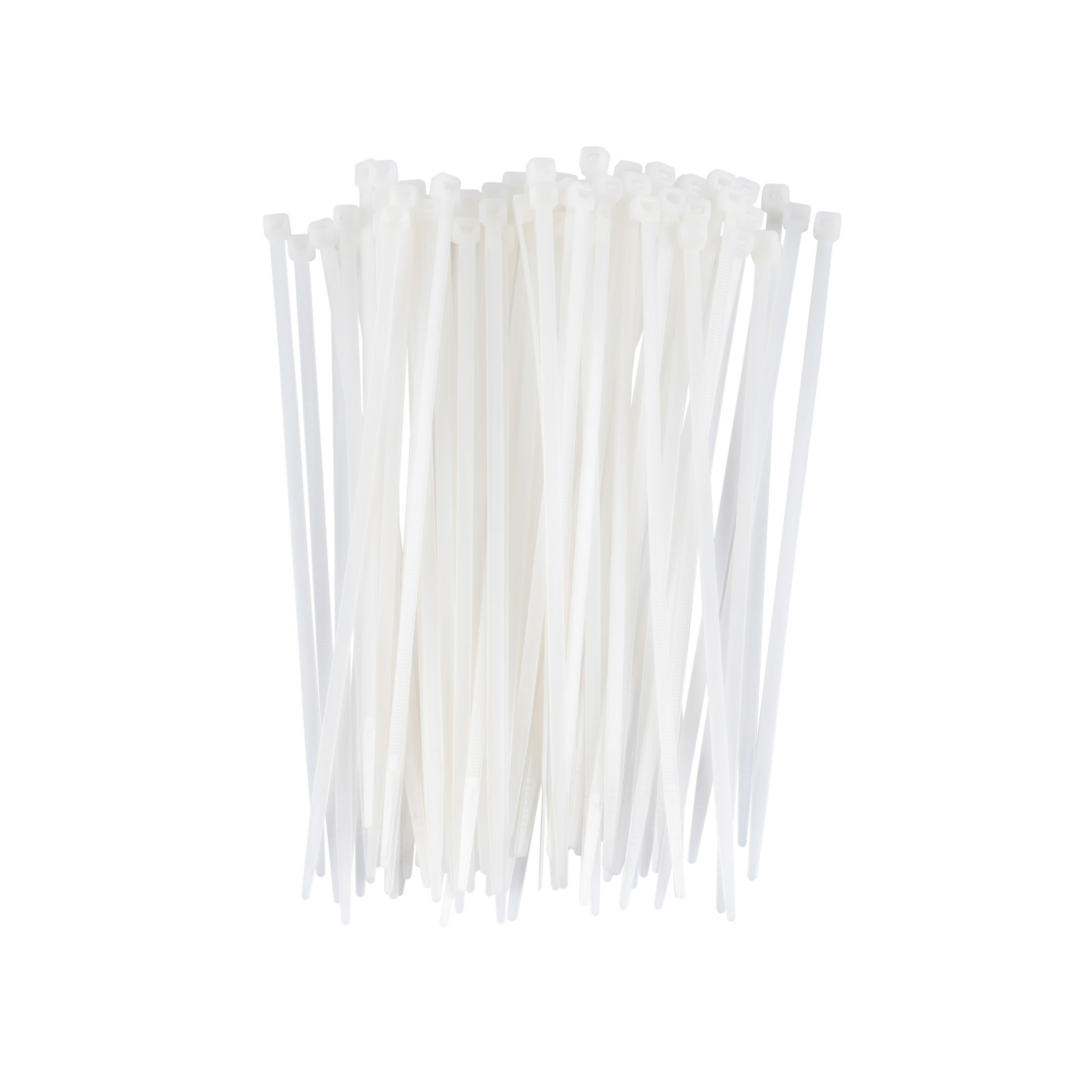 8-inch Natural Multi-Purpose Zip Tie, 50-lb Tensile Strength, UL 21S Listed, 100-Pack
