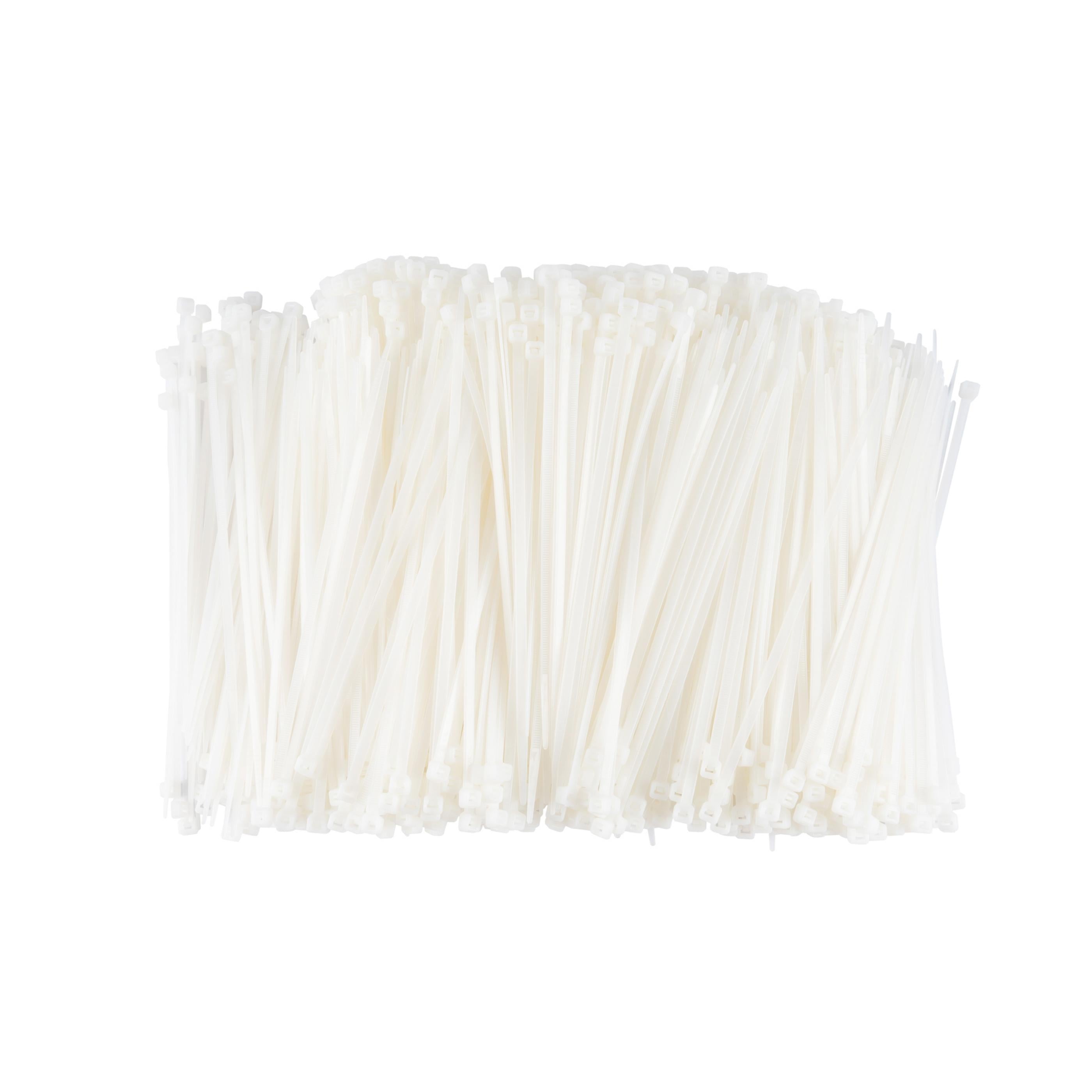 8-inch Natural Multi-Purpose Zip Tie, 50-lb Tensile Strength, UL 21S Listed, 1,000-Pack