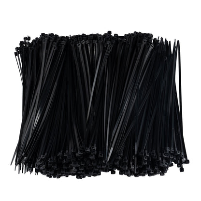 11-inch UV Resistant Black Multi-Purpose Zip Tie, 50-lb Tensile Strength, UL 21S Listed, 1,000-Pack