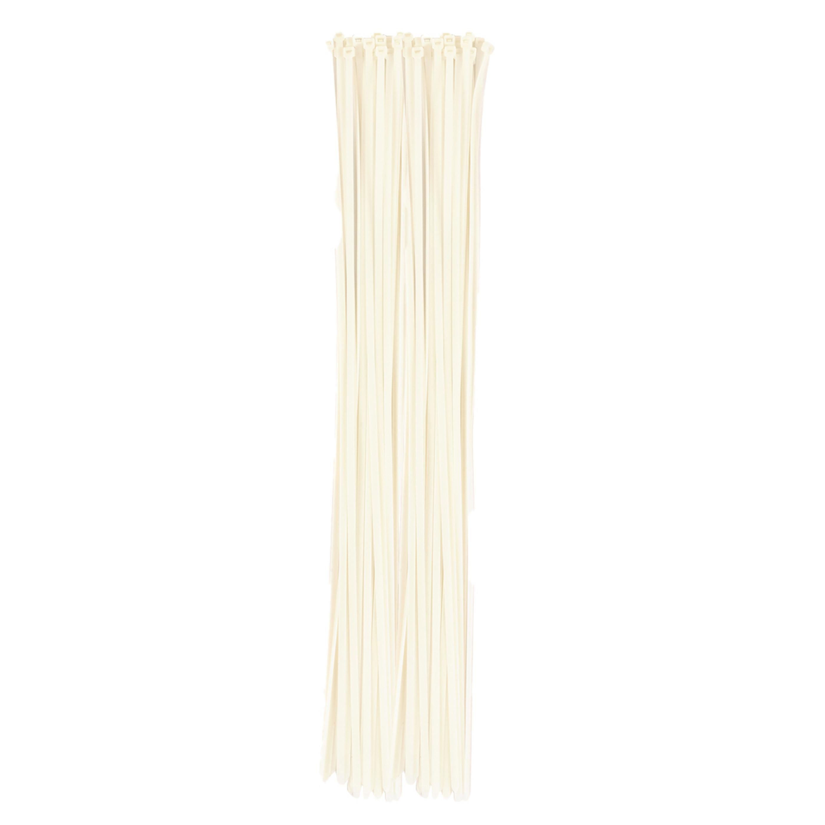 36-inch Natural Multi-Purpose Zip Tie, 175-lb Tensile Strength, UL 21S Listed, 50-Pack