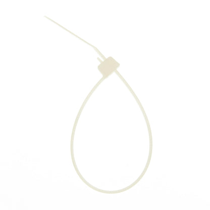 6.3-inch Natural Releasable Pawl Zip Tie, 50-lb Tensile Strength, UL 21 Listed, 100-Pack