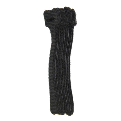 5-inch Black Hook and Loop, 6-lb Tensile Strength, 10-Pack