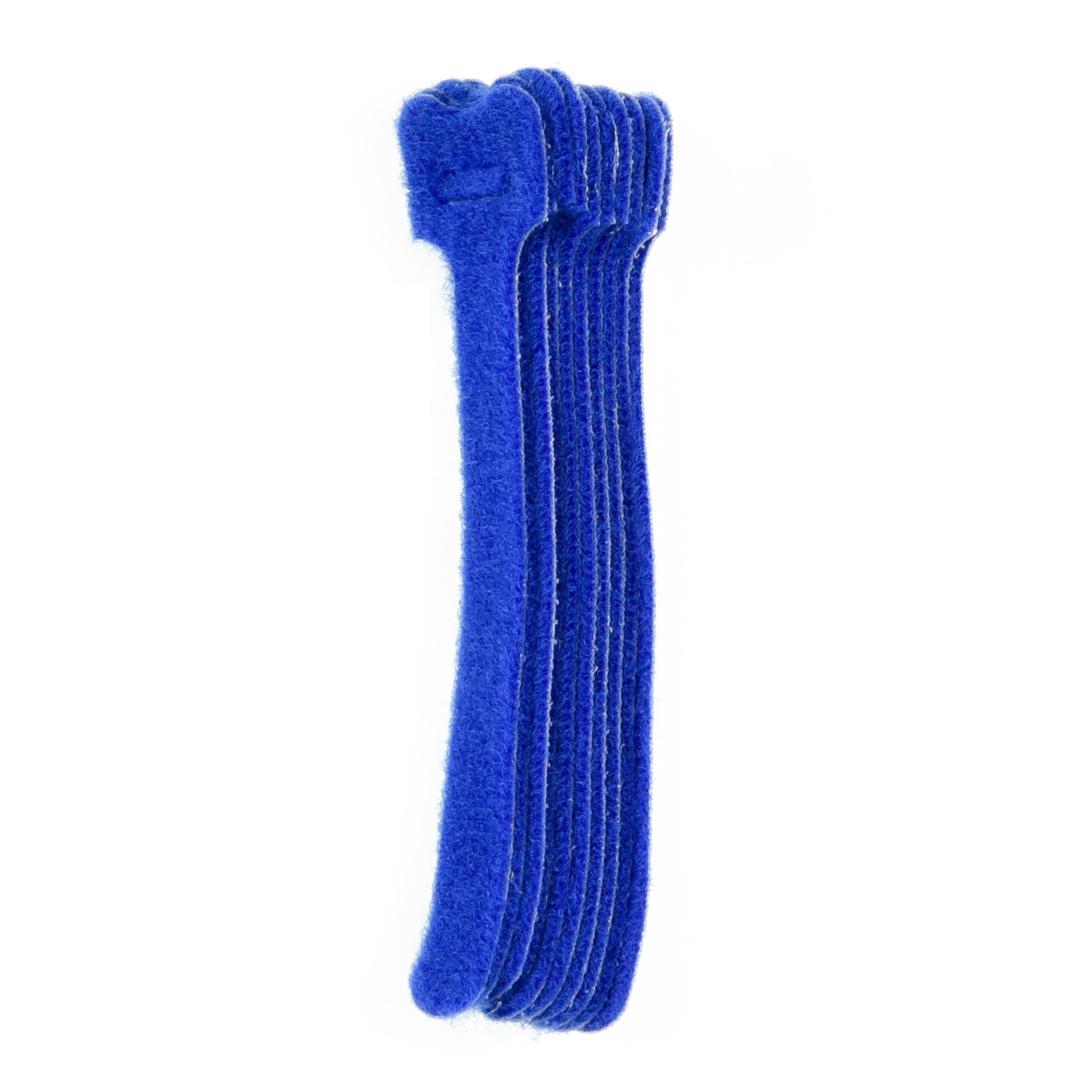 5-inch Blue Hook and Loop, 6-lb Tensile Strength, 10-Pack