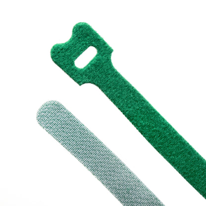 5-inch Green Hook and Loop, 6-lb Tensile Strength, 10-Pack