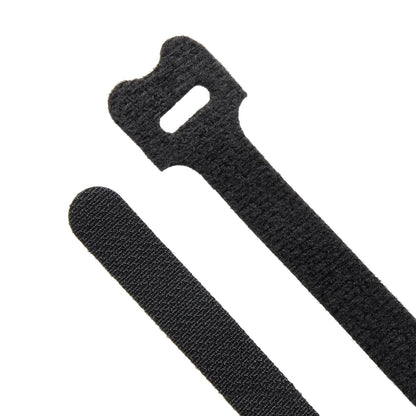 8-inch Black Hook and Loop, 6-lb Tensile Strength, 10-Pack