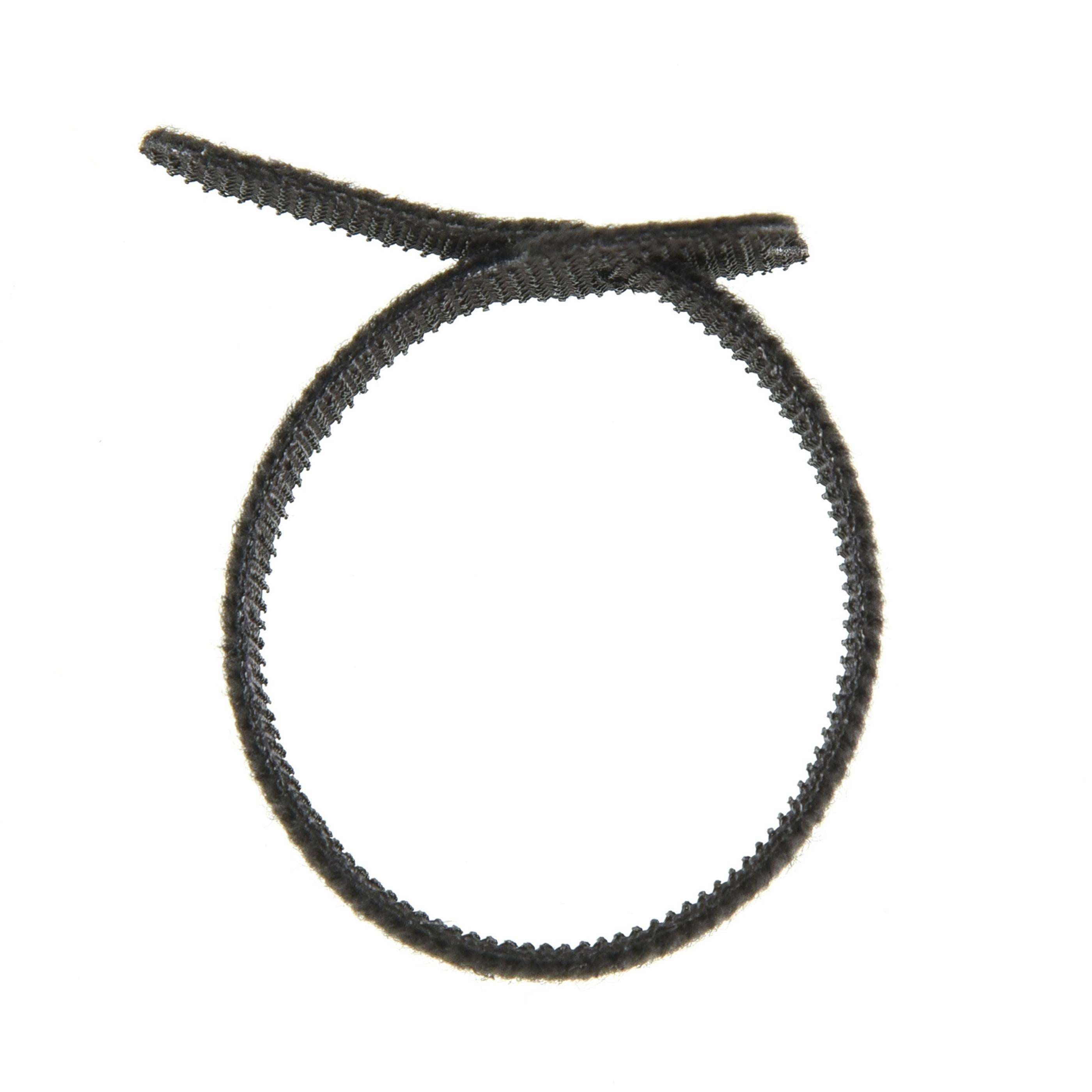 8-inch Black Hook and Loop, 6-lb Tensile Strength, 10-Pack