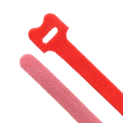 8-inch Red Hook and Loop, 6-lb Tensile Strength, 10-Pack
