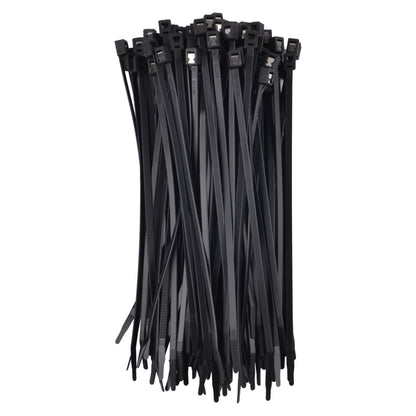 8-inch UV Resistant Black Twist & Cut Zip Tie, 50-lb Tensile Strength, UL 21S Listed, 100-Pack