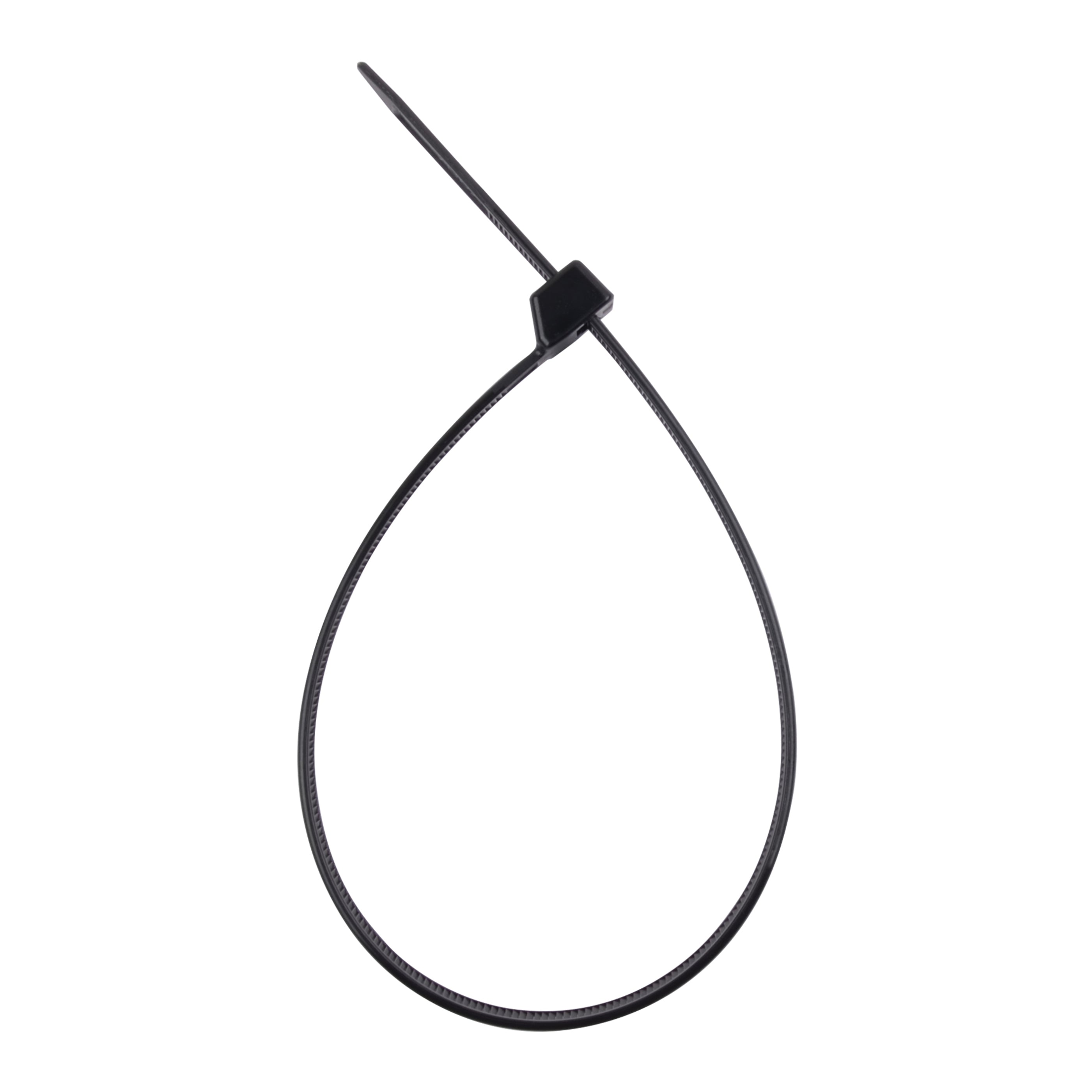 15-inch UV Resistant Black Multi-Purpose Zip Tie, 250-lb