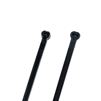 7.9-inch UV Resistant Black Steel Tooth Zip Tie, 50-lb Tensile Strength, UL 21S Listed, 100-Pack