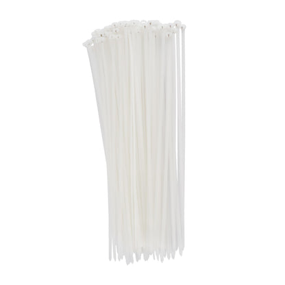 7.9-inch Natural Steel Tooth Zip Tie, 18-lb Tensile Strength, UL 21 Listed, 100-Pack