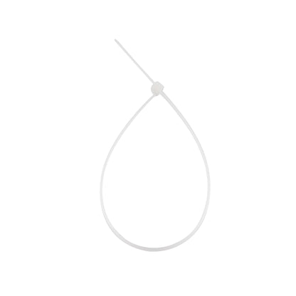 7.9-inch Natural Steel Tooth Zip Tie, 18-lb Tensile Strength, UL 21 Listed, 100-Pack