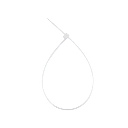 11.8-inch Natural Steel Tooth Zip Tie, 50-lb Tensile Strength, UL 21S Listed, 100-Pack