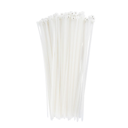 14.6-inch Natural Steel Tooth Zip Tie, 120-lb Tensile Strength, UL 21S Listed, 100-Pack