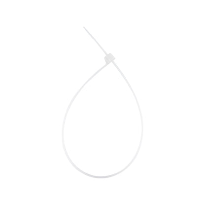 14.6-inch Natural Steel Tooth Zip Tie, 120-lb Tensile Strength, UL 21S Listed, 100-Pack