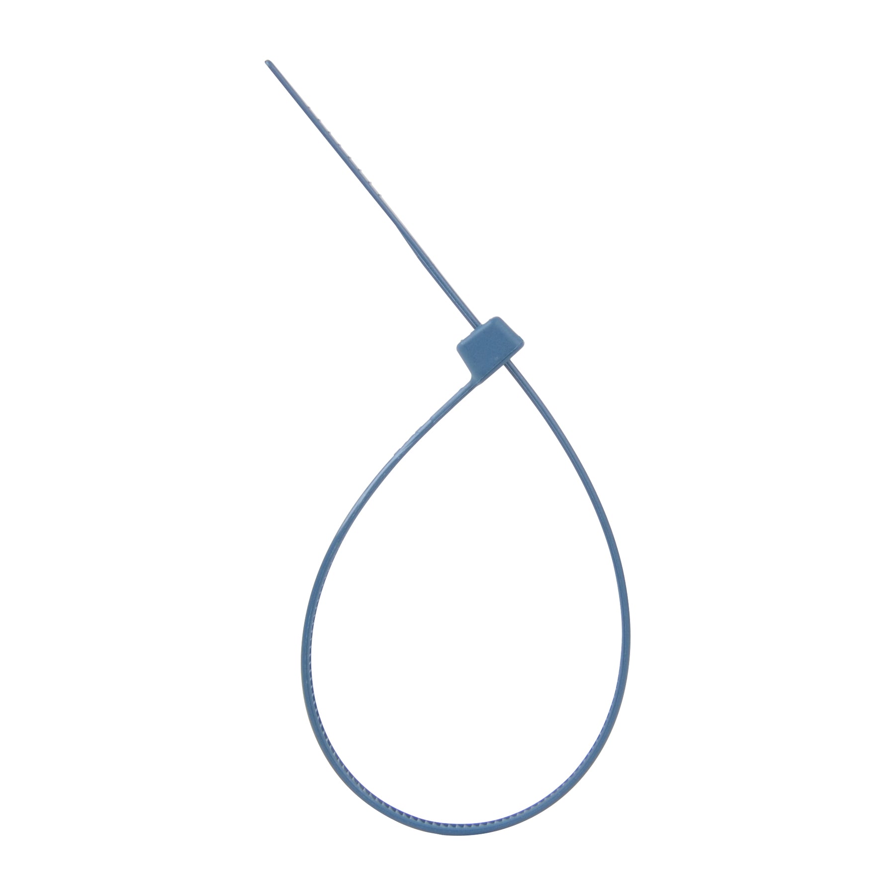 7.9-inch FDA Approved Metal Detectable Blue Zip Ties, 50-lb Tensile Strength, 100-Pack