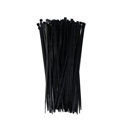 14-inch UV Resistant Black Multi-Purpose Zip Tie, 50-lb Tensile Strength, UL 21S Listed, 100-Pack