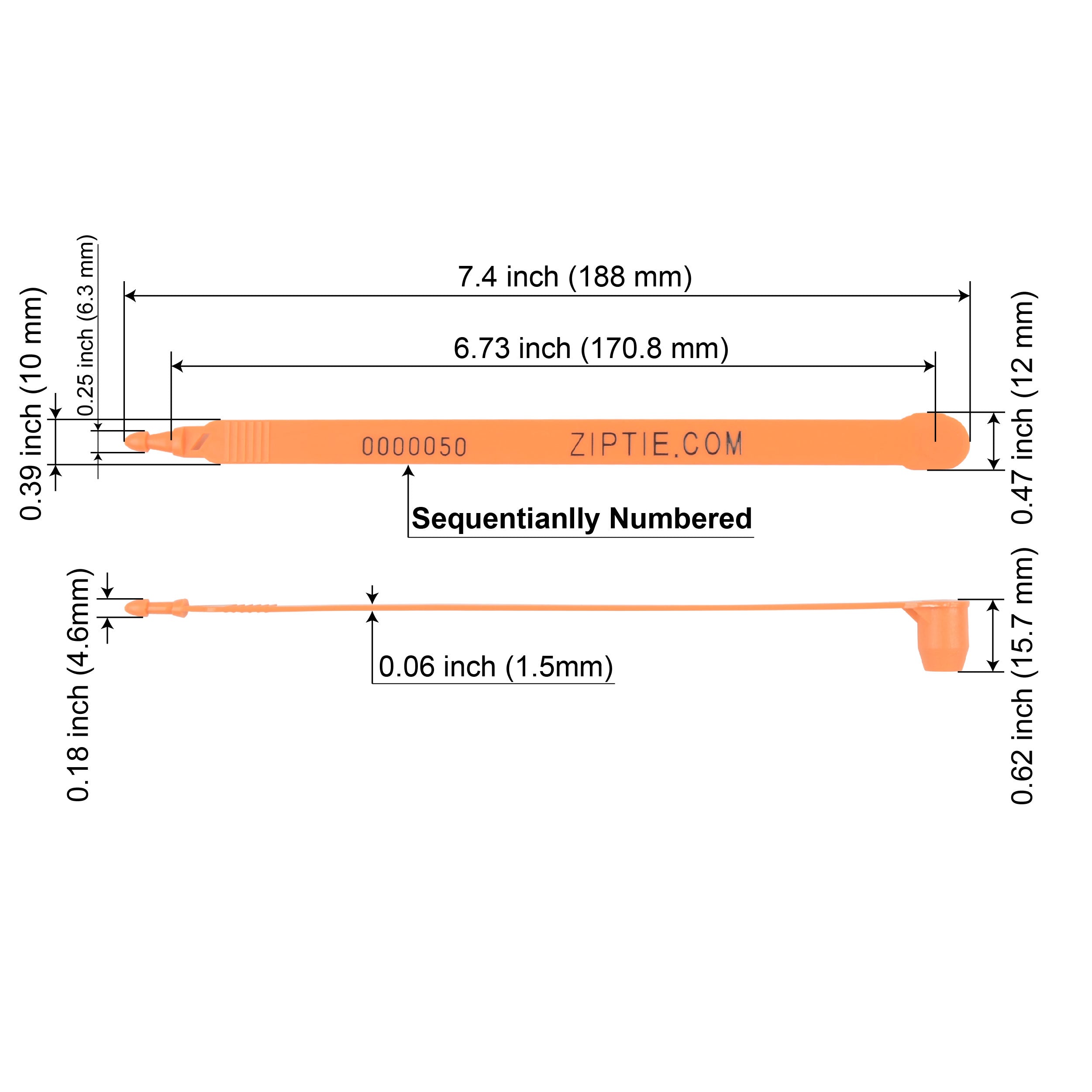 Custom High-Strength Plastic Truck Seal