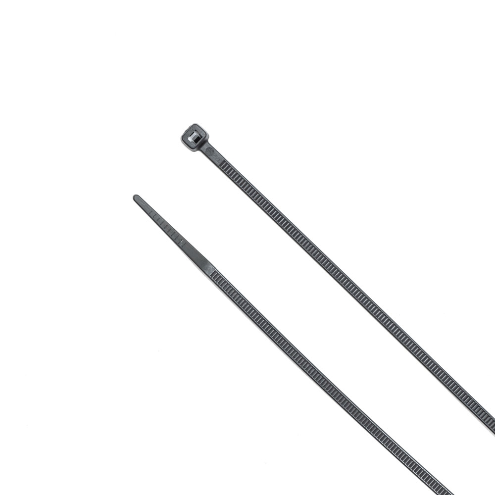 6-inch UV Resistant Black Multi-Purpose Cable Tie, 45-lb Tensile