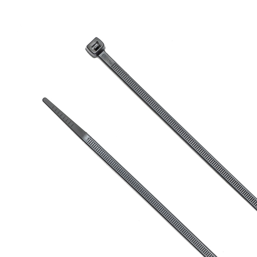 11" 75lb UV Black Beaded Cable Ties 1,000/bag Part # Bead-11-75-0M 