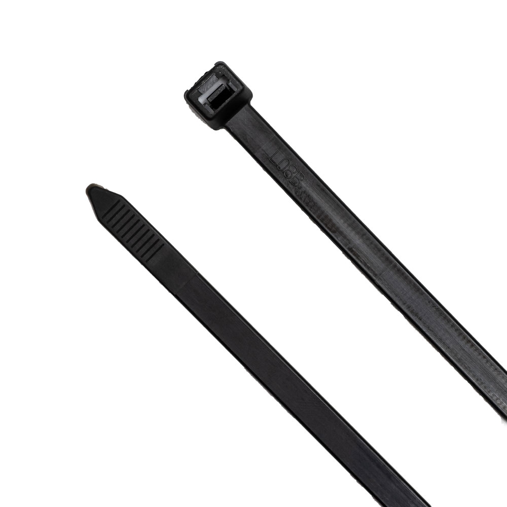 18-inch UV Resistant Black Multi-Purpose Cable Tie, 120-lb Tensile Strength,  100-Pack