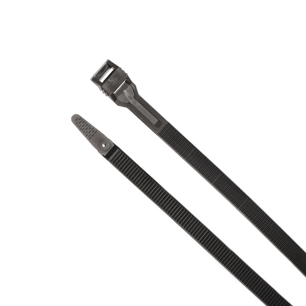 7" - 20" 500-2000 Low Profile Cable Zip Ties Nylon Black UV Resistant 