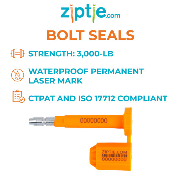 ziptie.com bolt seal orange