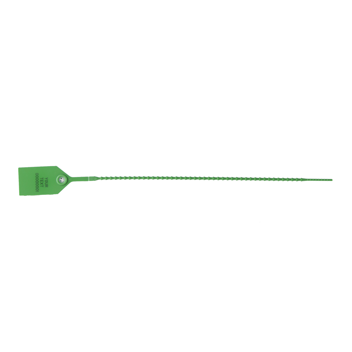 12 Inch Green Pull-Tight Security Seal (Custom) | ZipTie.com