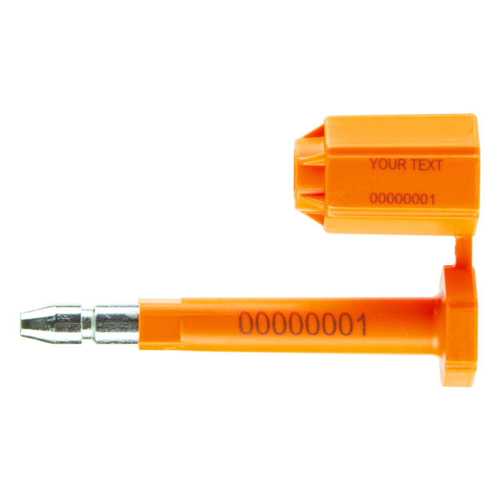 ziptie.com bolt seal orange single