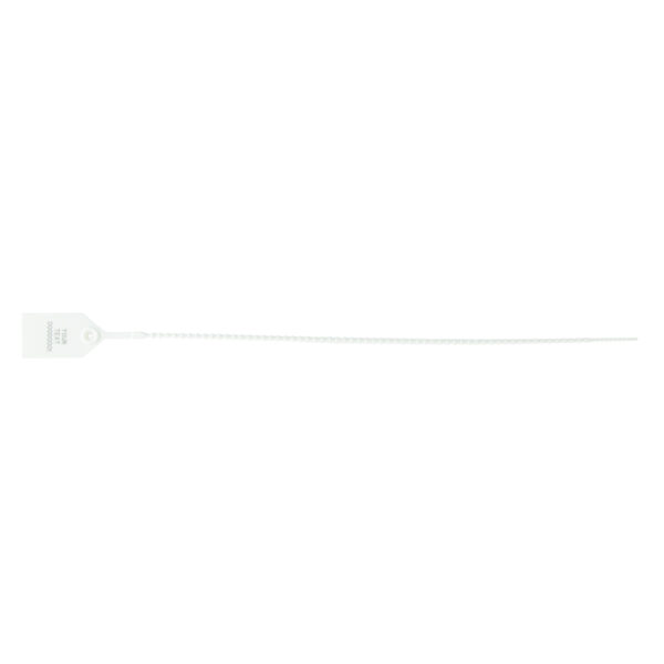 15 Inch White Pull-Tight Security Seal single